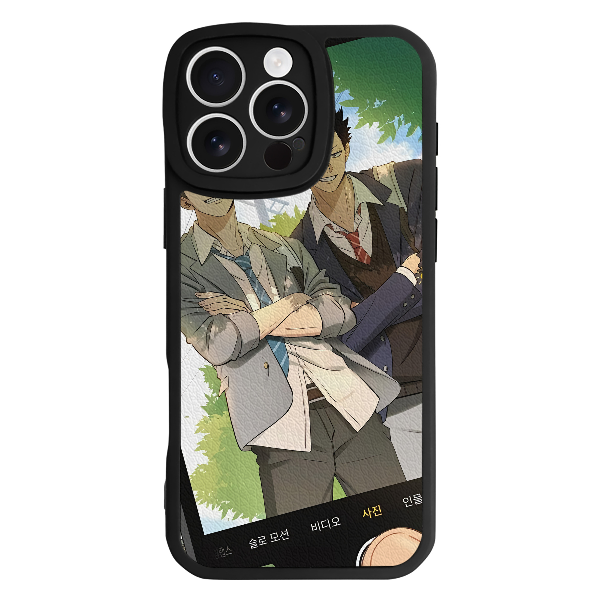 （画像用） ハイキュー!! Haikyu!! 【iPhone 16シリーズ対応】シリコンスマホケース（レザー調） 材質：シリコン